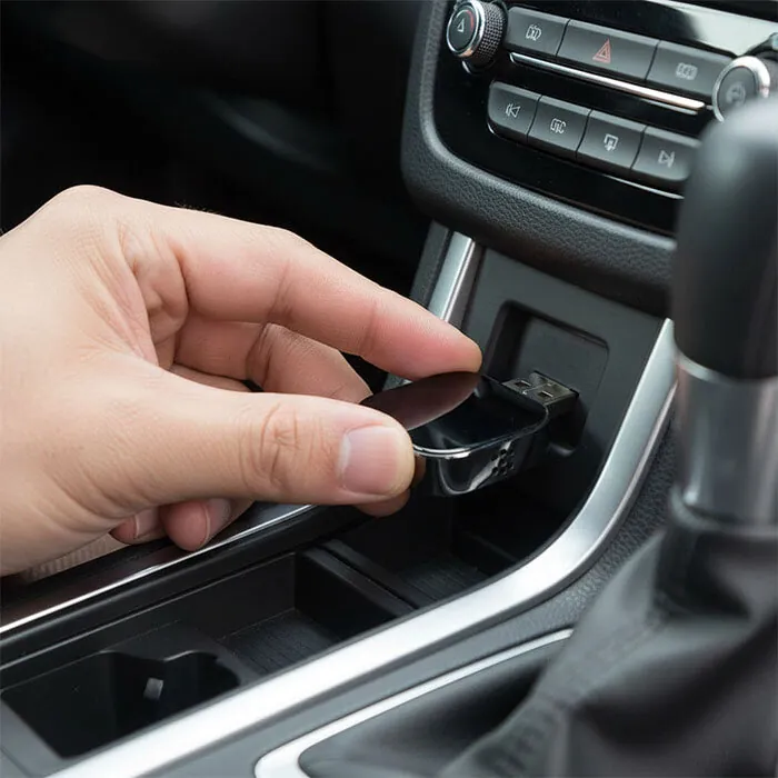Step 1: Plug DrivePair directly into car USB port